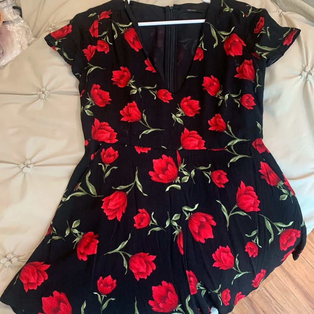 Forever 21 Floral Romper